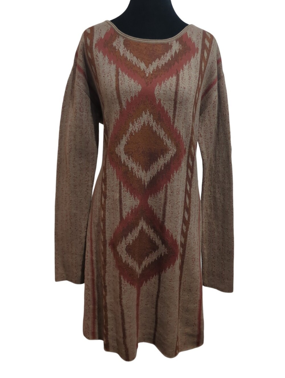 Peruvian Connection Med Wyatt Dress Pima Cotton Aztec Southwestern Artisan Fall